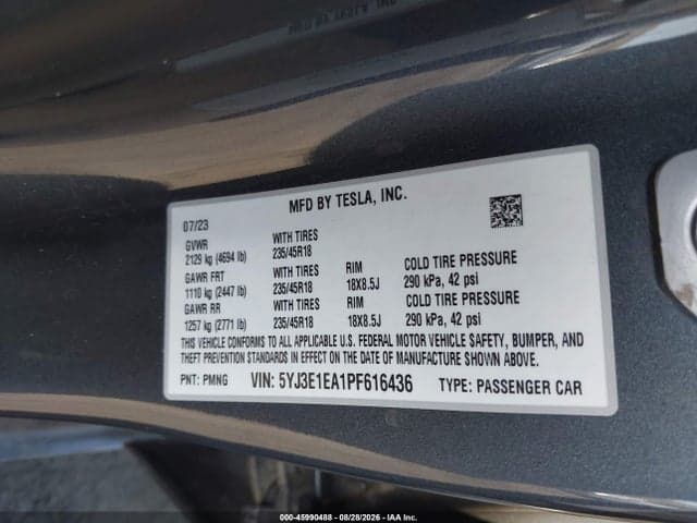 2023 TESLA MODEL 3 REAR-WHEEL DRIVE 9