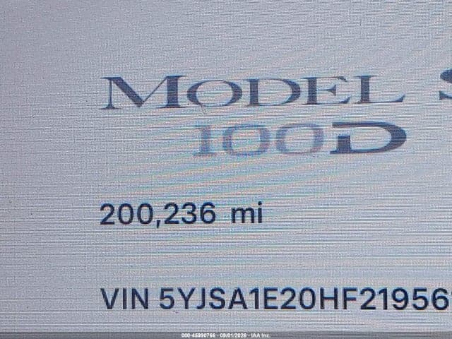 2017 TESLA MODEL S 100D/60D/75D/90D/P100D 15