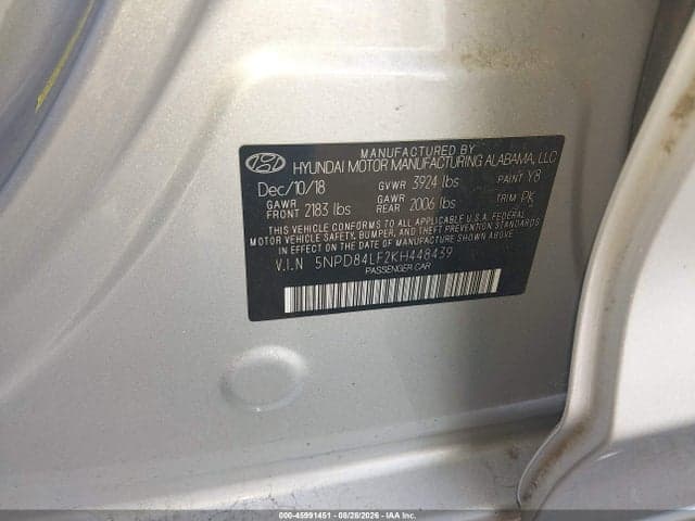 2019 HYUNDAI ELANTRA VALUE EDITION 9