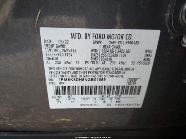2022 FORD EXPLORER XLT 9