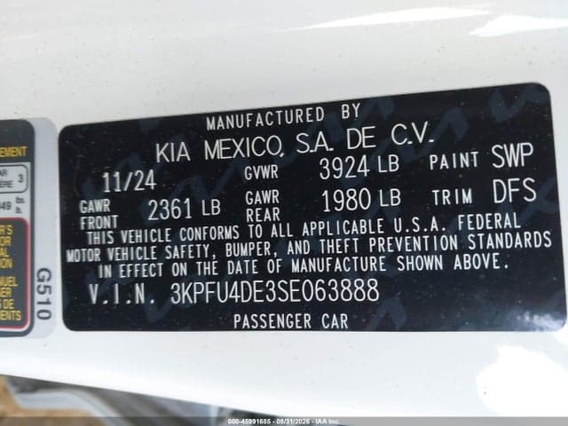 2025 KIA K4 EX 9