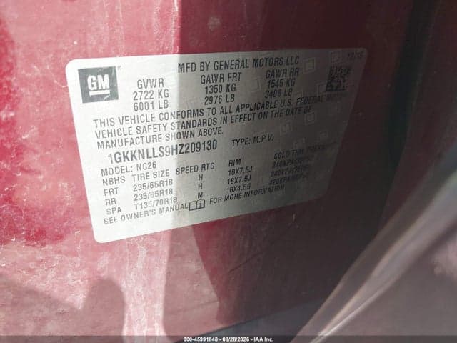 2017 GMC ACADIA SLE-2 9