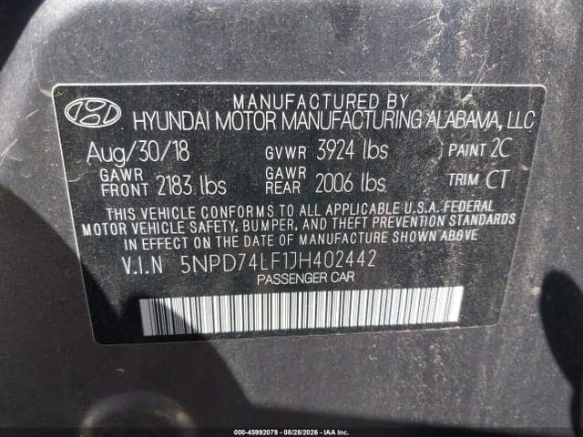 2018 HYUNDAI ELANTRA SE 9