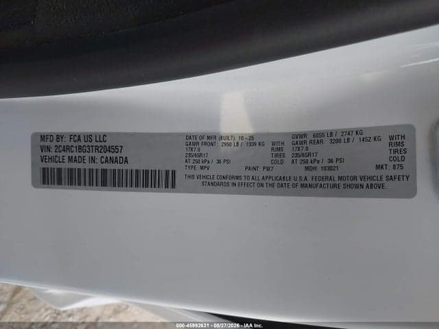 2026 CHRYSLER PACIFICA SELECT 9