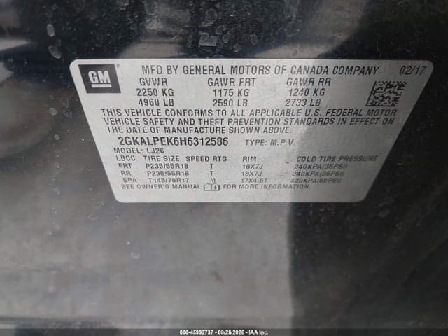 2017 GMC TERRAIN SLT 9