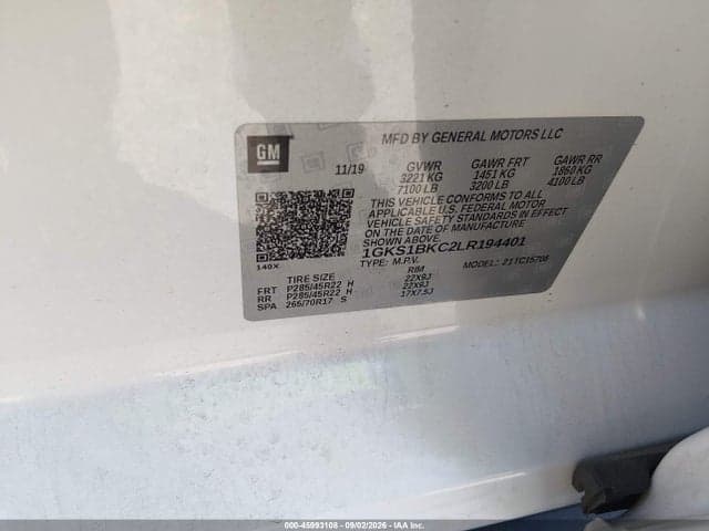 2020 GMC YUKON 2WD SLT 9