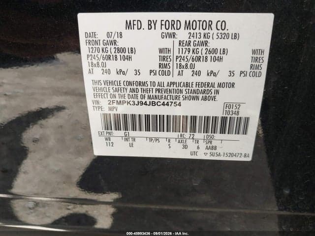 2018 FORD EDGE SEL 9