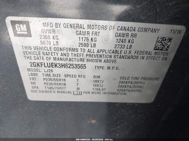 2017 GMC TERRAIN SLT 9