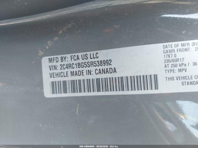 2025 CHRYSLER PACIFICA SELECT 9
