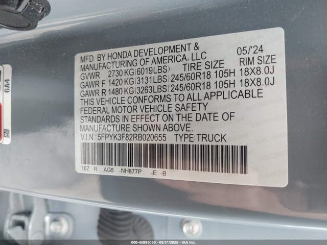2024 HONDA RIDGELINE BLACK EDITION 9