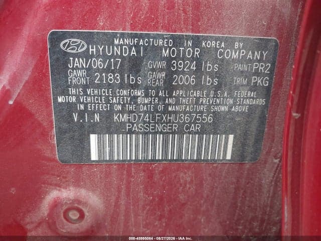 2017 HYUNDAI ELANTRA SE 9