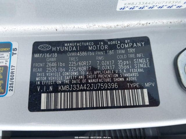 2018 HYUNDAI TUCSON SEL PLUS 9