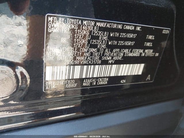 2024 TOYOTA RAV4 LE 9