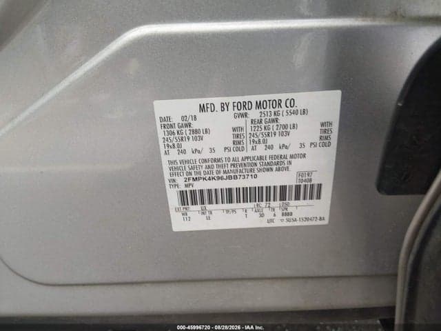 2018 FORD EDGE TITANIUM 9