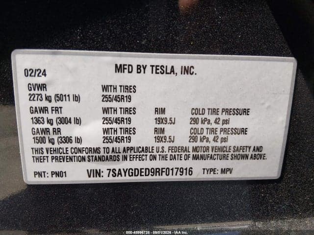 2024 TESLA MODEL Y 6