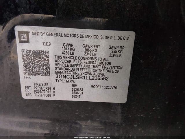 2020 CHEVROLET TRAX FWD LT 9