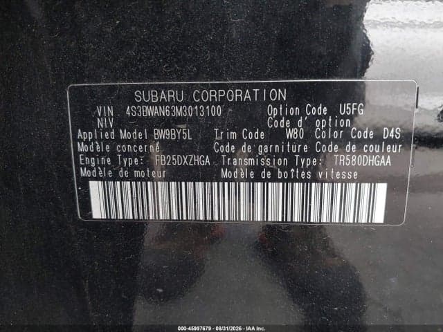 2021 SUBARU LEGACY LIMITED 9