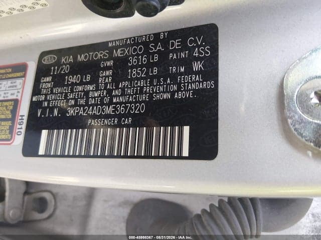 2021 KIA RIO S 9