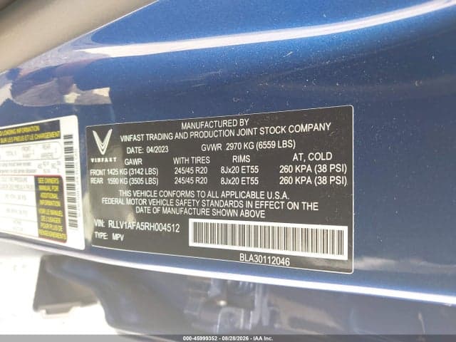 2024 VINFAST VF 8 PLUS 9