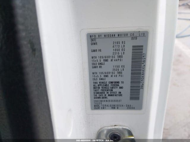 2019 NISSAN NV200 SV 9