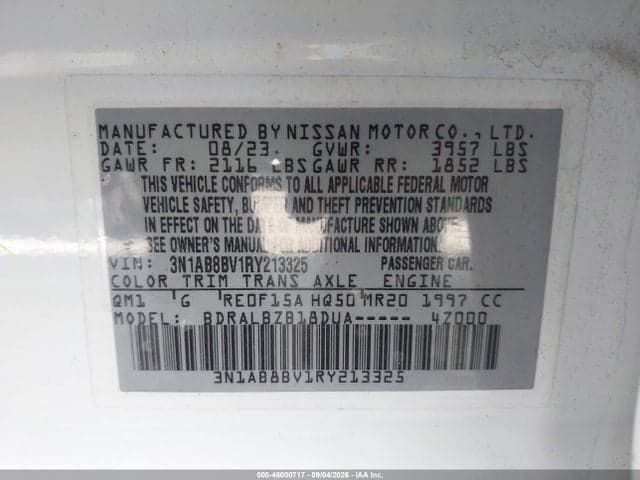2024 NISSAN SENTRA S XTRONIC CVT 9