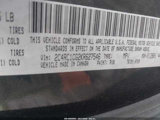 2019 CHRYSLER PACIFICA LX 9