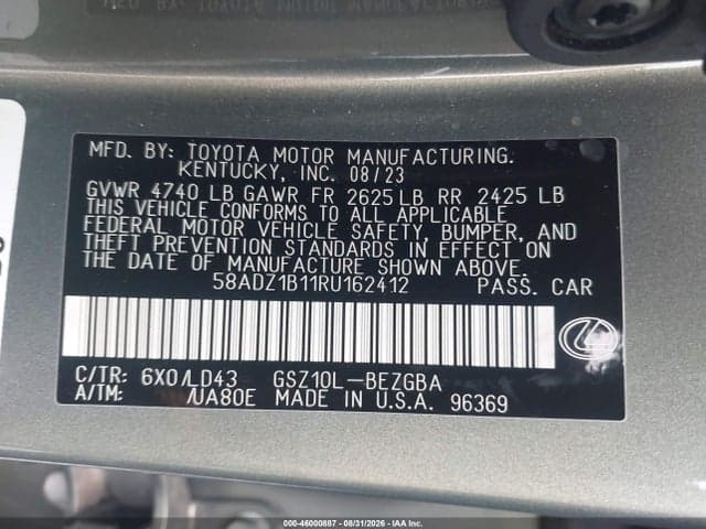 2024 LEXUS ES 350 9