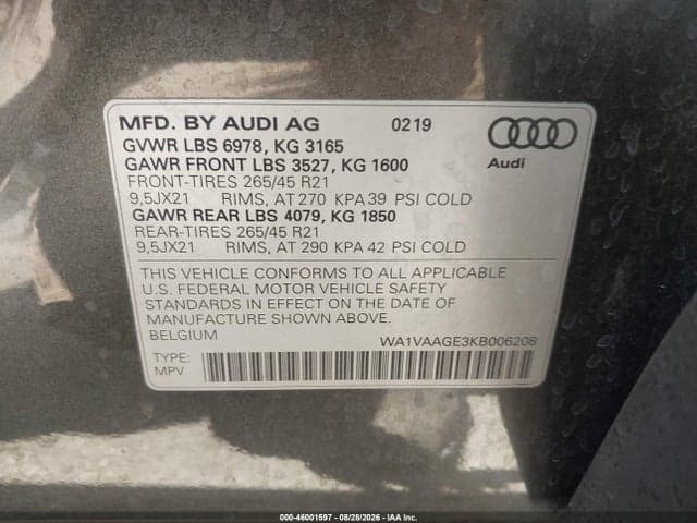2019 AUDI E-TRON PREMIUM PLUS 9