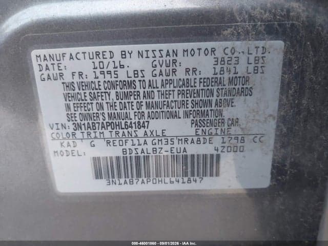 2017 NISSAN SENTRA S 9