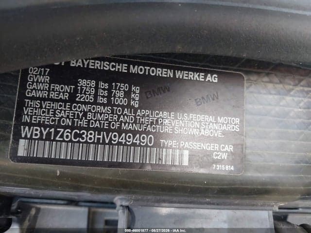 2017 BMW I3 94 AH 9