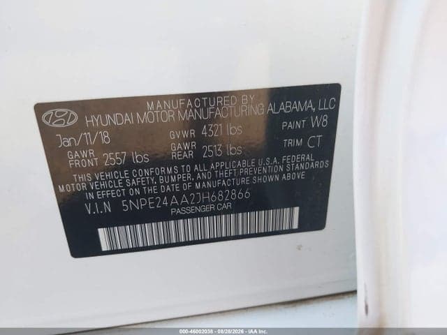 2018 HYUNDAI SONATA ECO 9