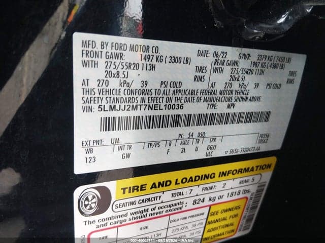 2022 LINCOLN NAVIGATOR STANDARD 9