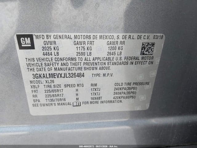 2018 GMC TERRAIN SLE 9