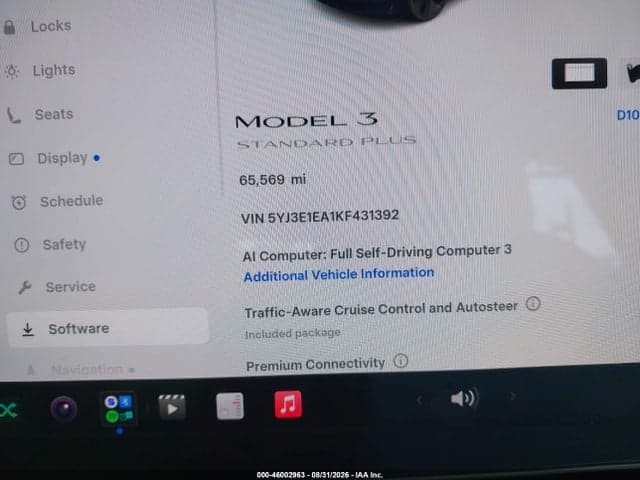 2019 TESLA MODEL 3 LONG RANGE/MID RANGE/STANDARD RANGE/STANDARD RANGE PLUS 7