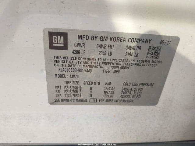 2017 BUICK ENCORE ESSENCE 9