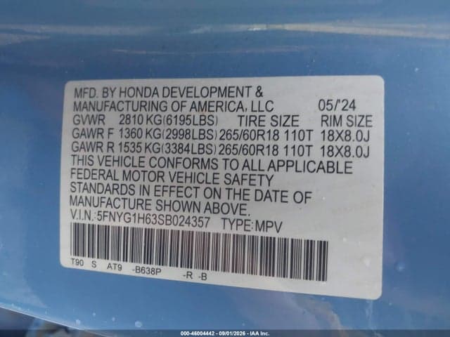 2025 HONDA PILOT TRAILSPORT 9