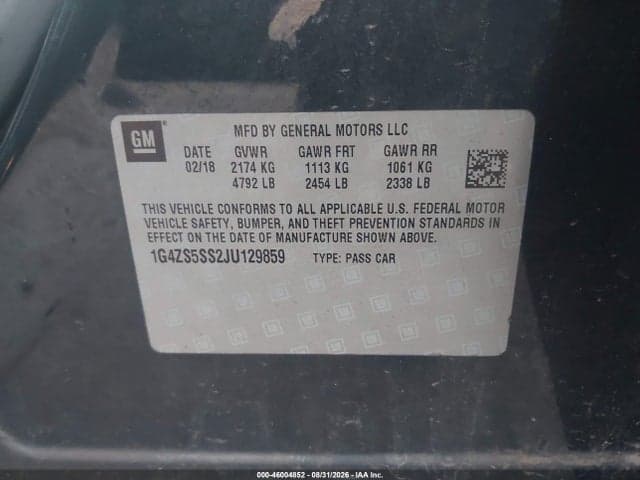 2018 BUICK LACROSSE PREMIUM 9
