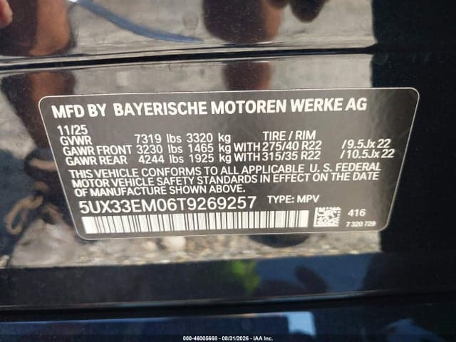 2026 BMW X7 M60I 9