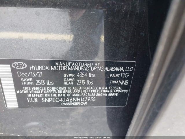 2022 HYUNDAI SONATA SE 9