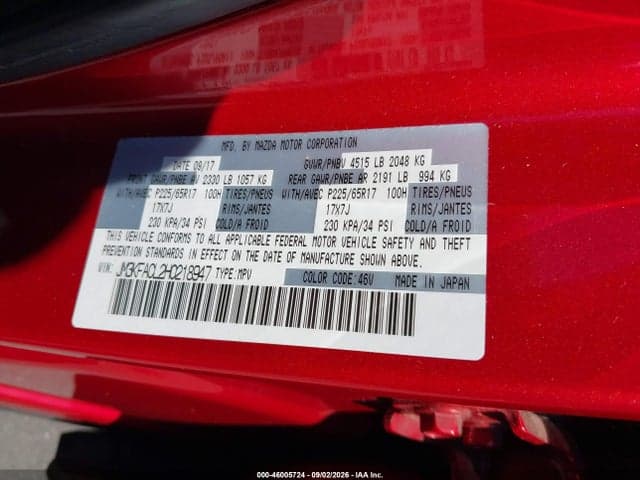 2017 MAZDA CX-5 TOURING 9