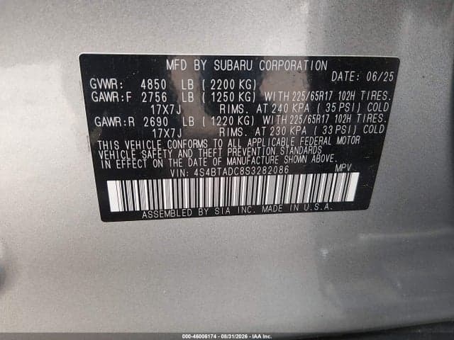 2025 SUBARU OUTBACK PREMIUM 9