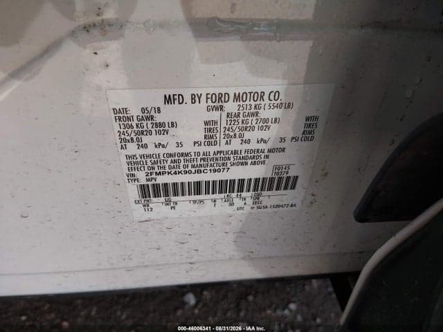 2018 FORD EDGE TITANIUM 9
