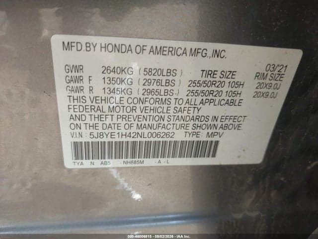 2022 ACURA MDX TECHNOLOGY PACKAGE 9