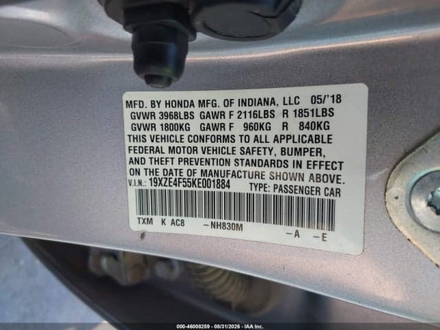 2019 HONDA INSIGHT EX 9