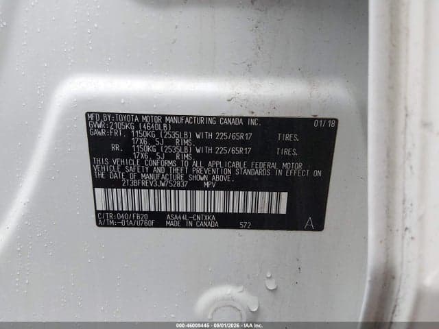 2018 TOYOTA RAV4 LE 9