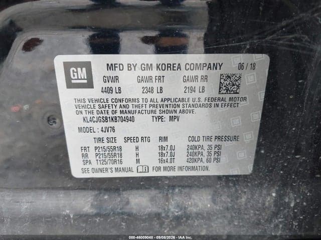 2019 BUICK ENCORE AWD ESSENCE 9