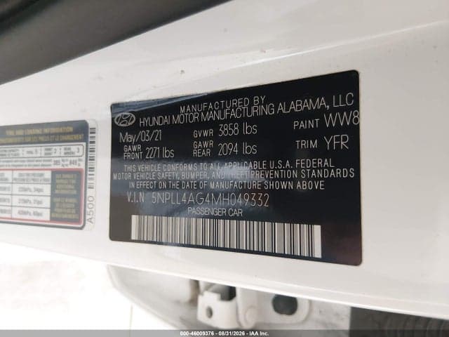 2021 HYUNDAI ELANTRA SE 9