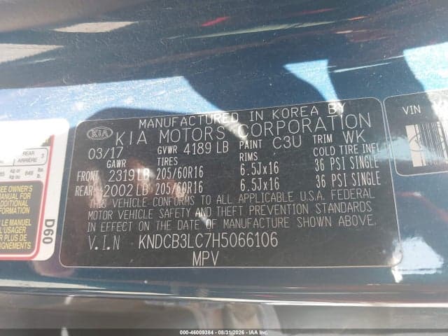 2017 KIA NIRO LX 9