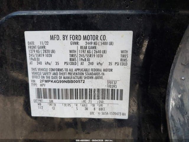 2022 FORD EDGE SE 9