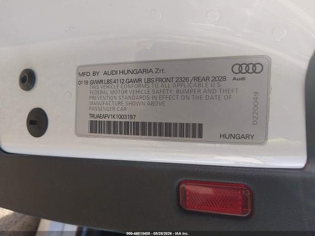 2019 AUDI TT 45 9